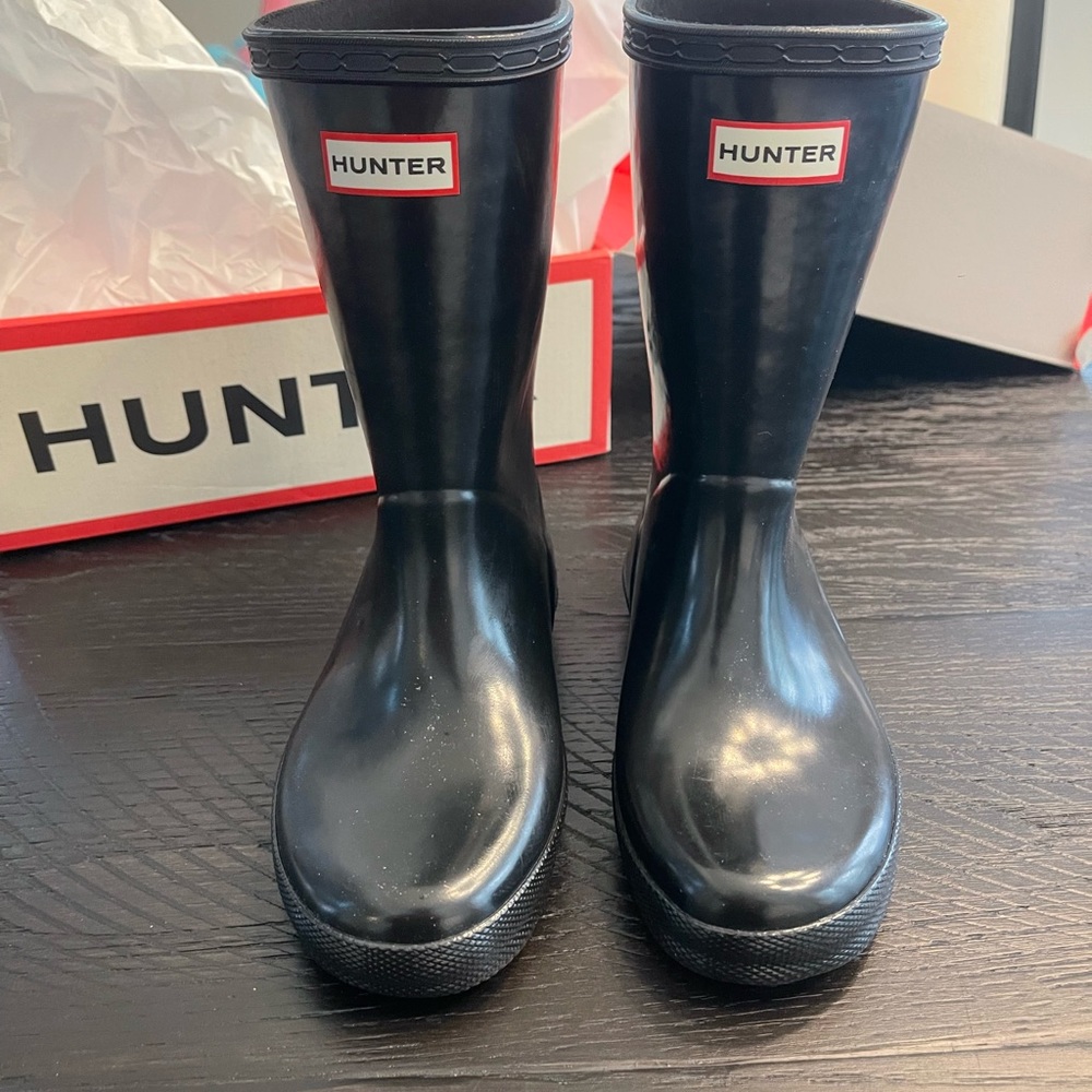 Hunter Brand New Kids First Gloss Rain Boots sz US 12B/13 G. UK. 11. NWT & Box